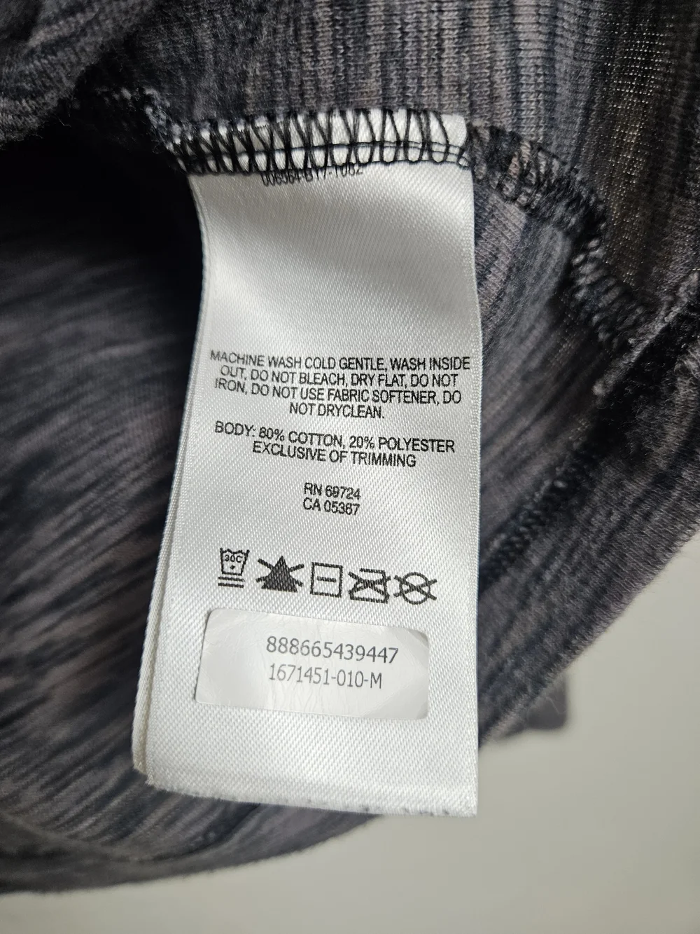 Columbia Women's Grey Space-Dye Pullover Long Sleeve Top Medium